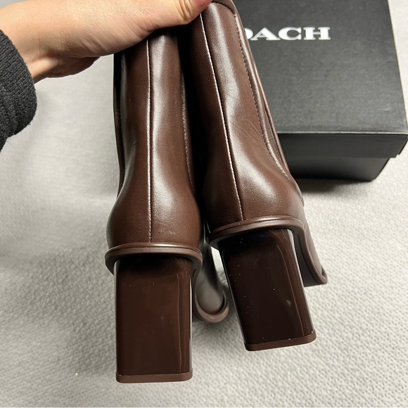 Coach Geneva Chelsea Boot in Brown Maple Leather Size 11 NEW - Picture 5 of 14